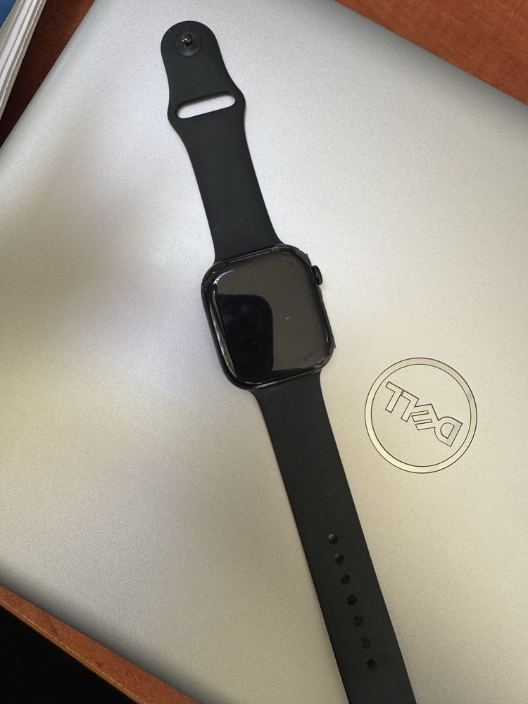 Iwatch 8/45 midnight 91% среднее полный комлпект
