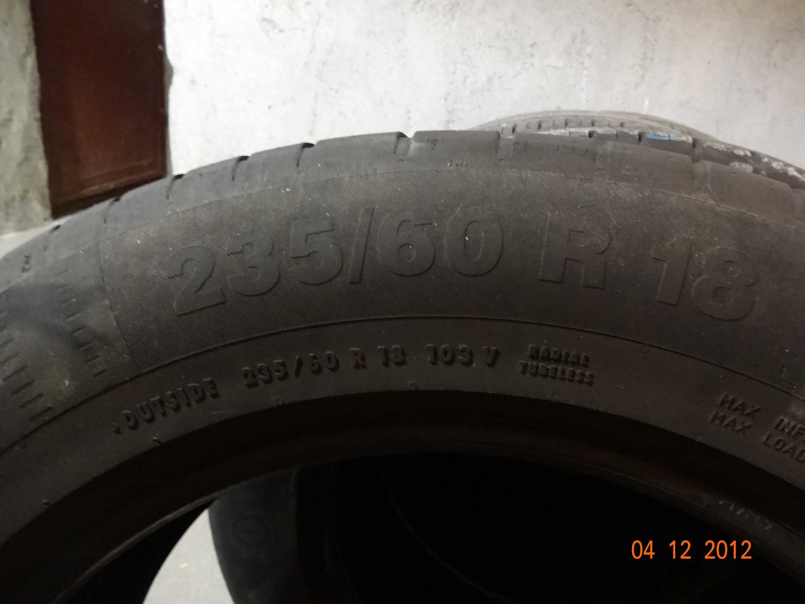 Continental 235/60/18 летни