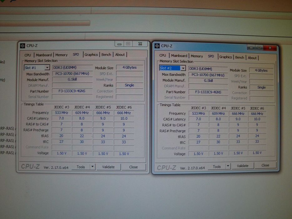Memorie ram DDR3 G.skill Value 8GB dual ch kit 1333 Mhz Cl9