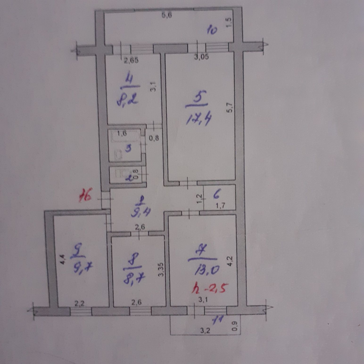 Продам 4х комнатную квартиру