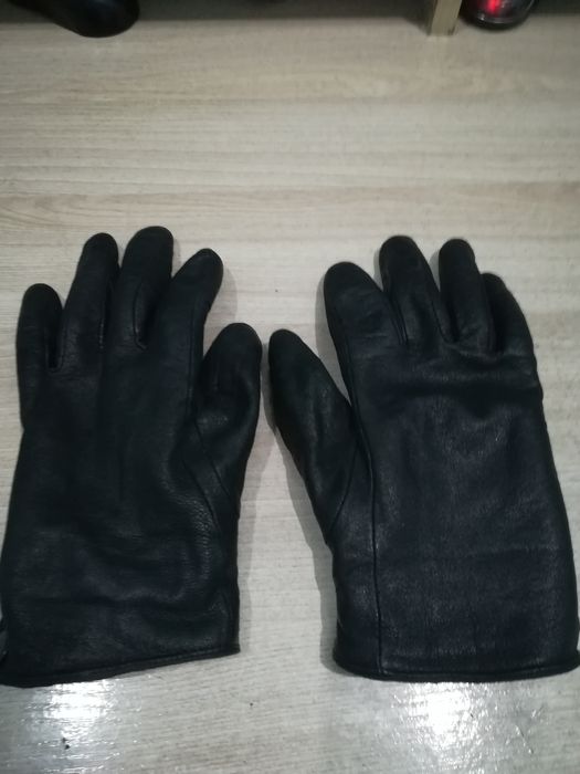Кожаные перчатки, зимние. Размер 10,5.