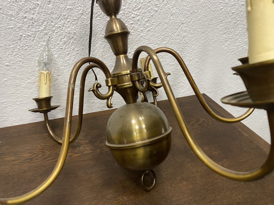 Месингов полилей 5 рамена Dutch Flemish стил Нидерландия