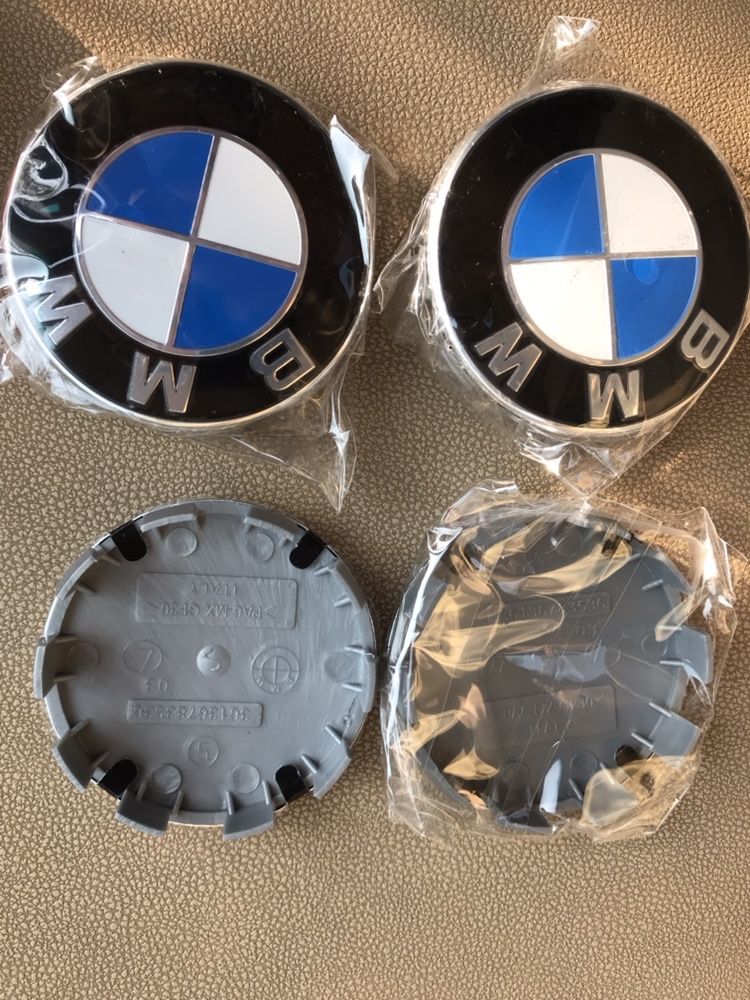Set Capace roti jante aliaj BMW 68mm  1 3 5 7 E46 E90 E60 X1 X3 X5 X6