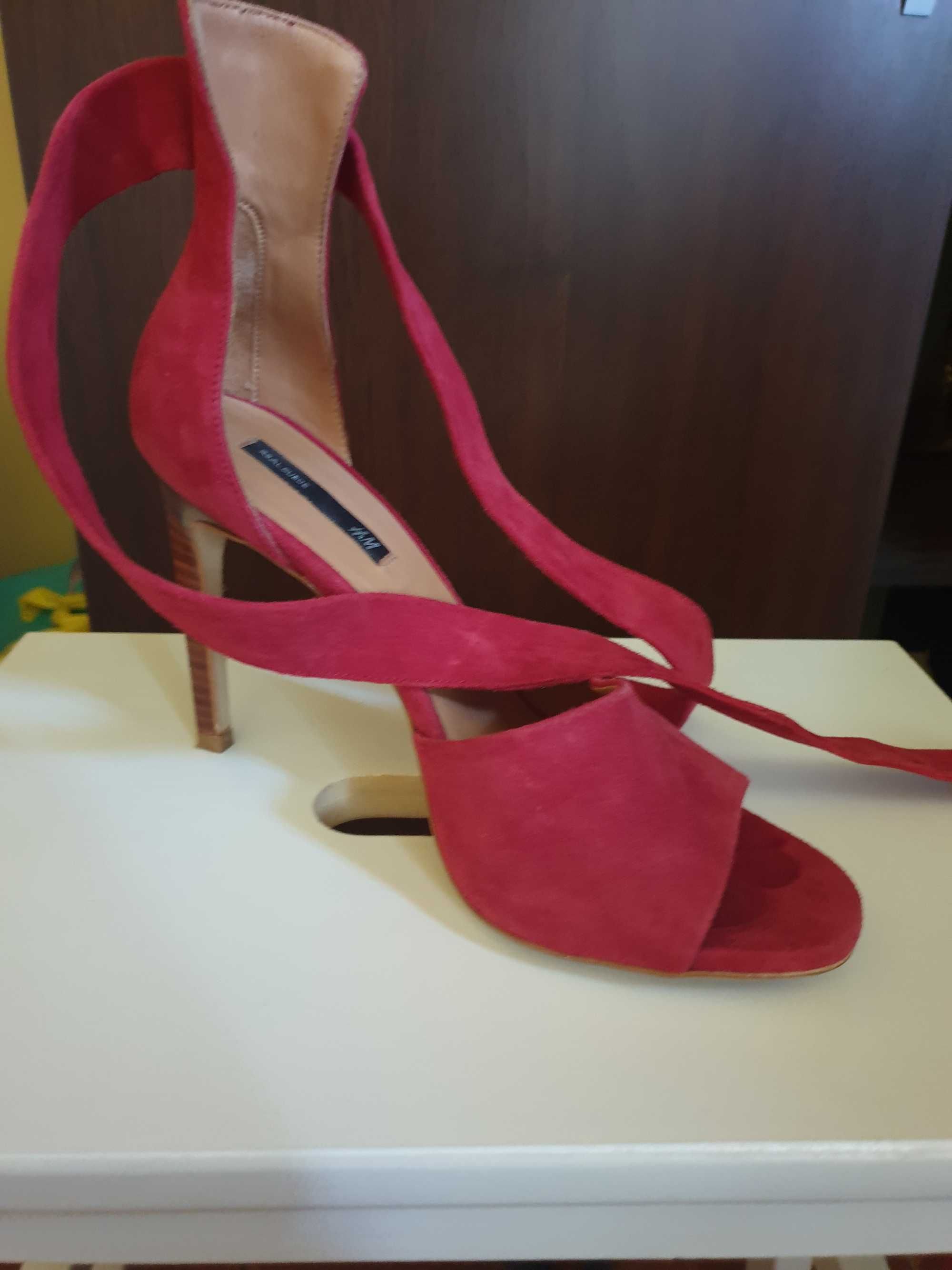 Sandale piele intoarsa HM
