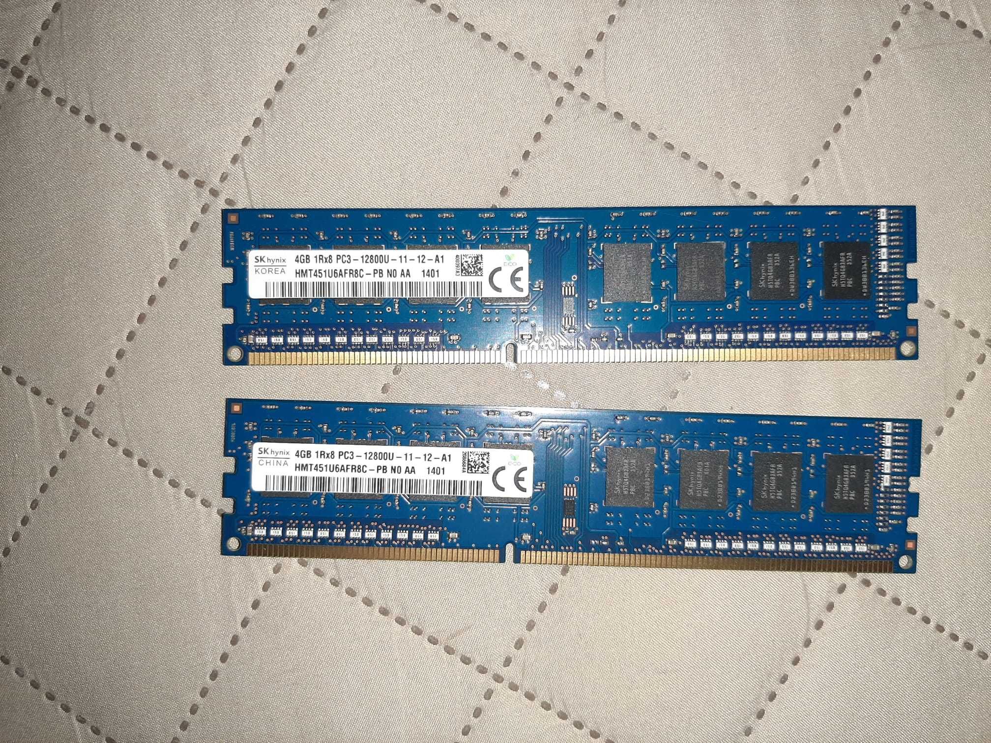 Placute de memorie RAM 512mb -> 8GB (de la 25 lei- la 90 lei)