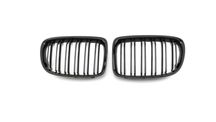 Set 2 grile duble, negru lucios, M Design pentru BMW X1 E84