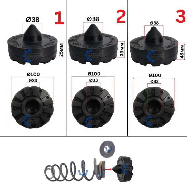 Подложка пружина Audi VW Skoda - два броя к-т