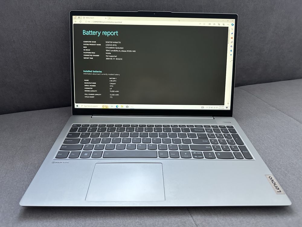Laptop ultraportabil Lenovo IdeaPad 5 15ARE05 16GB RAM 512GB Stocare