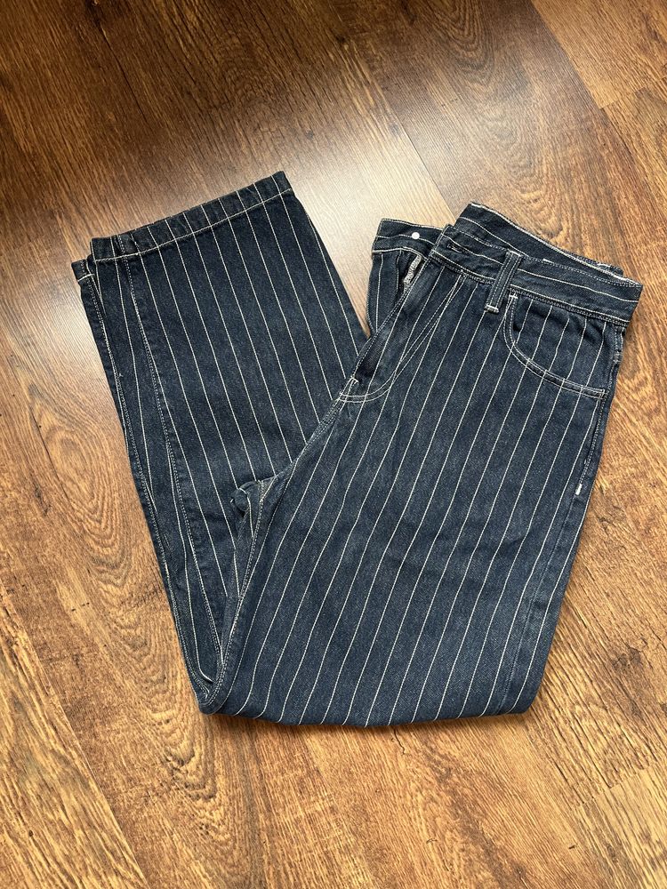 Carhartt WIP Orlean Striped Pants Blue