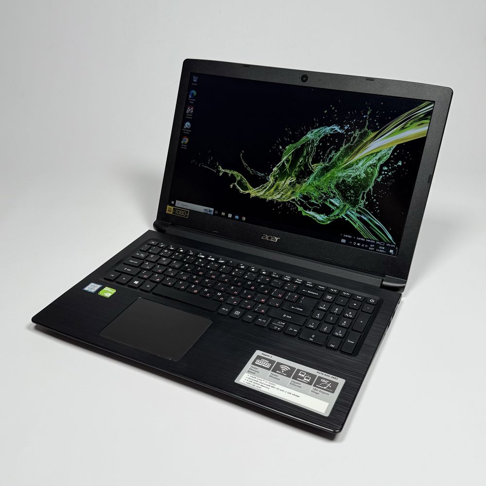Acer Aspire 3 A315-53G/15,6” FHD/NVIDIA MX130/8GB DDR4/128GB NVMe+1TB