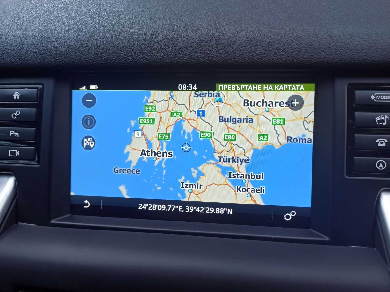 2025карта навигация Jaguar LandRange Rover IncontrolTouch Ягуар Роувър