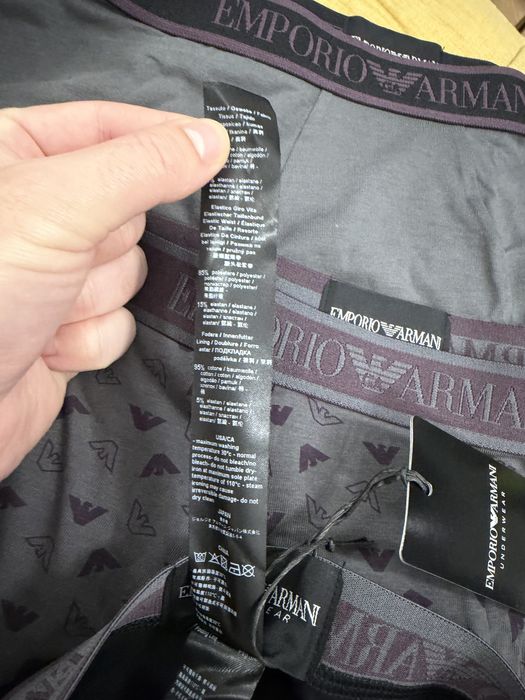 Emporio Armani set 3 boxeri gri-gri-negri marimea S noi originali