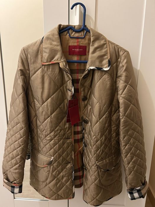 Burberry geacă din mătase și bumbac