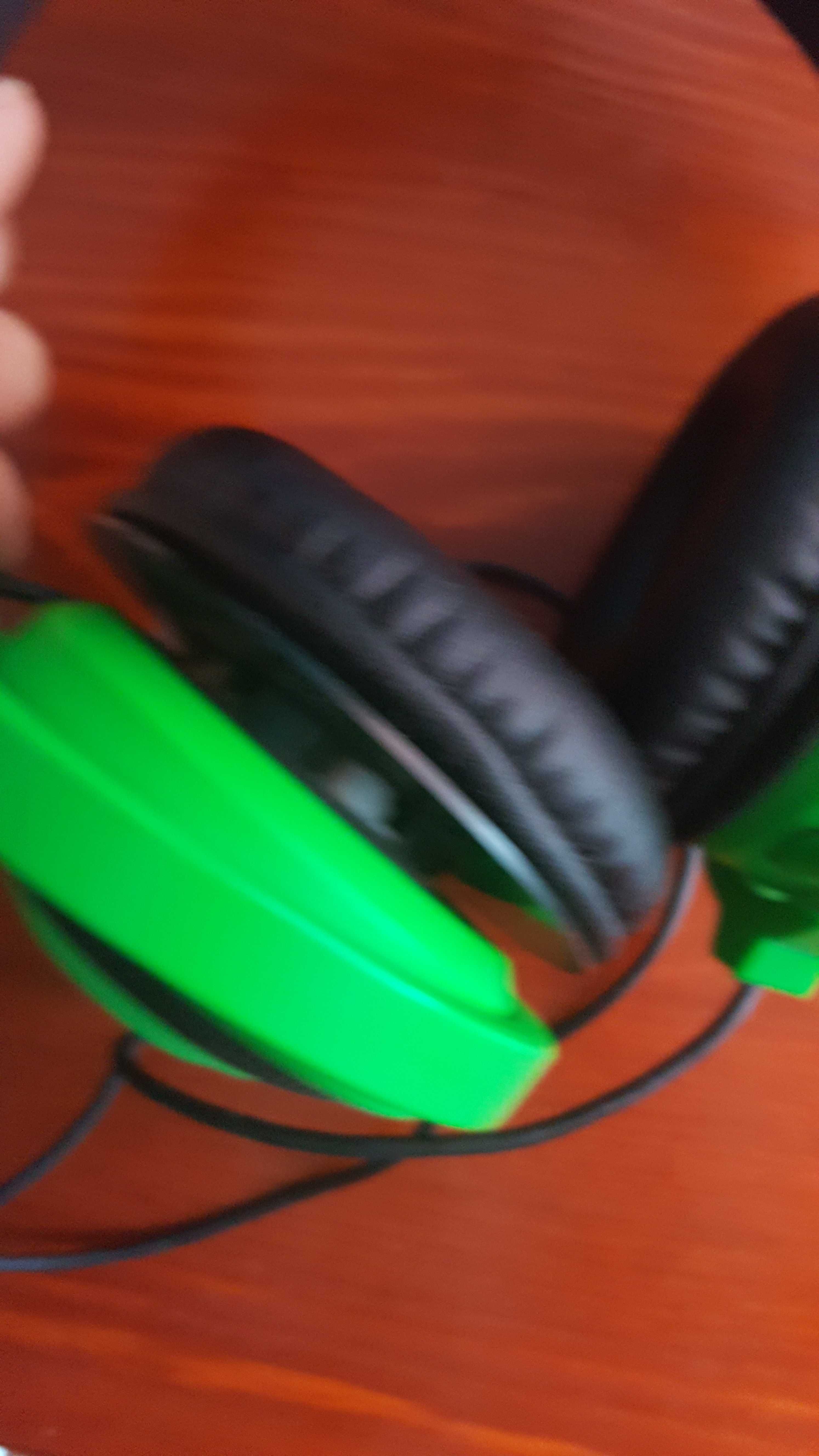 razer kraken green слушалки