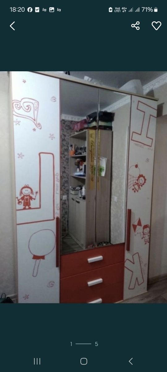 Шкаф для одежды для девочек