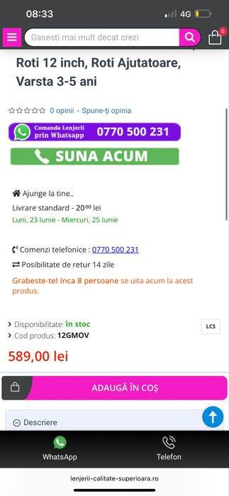 Bicicleta Caraiman 12g mov