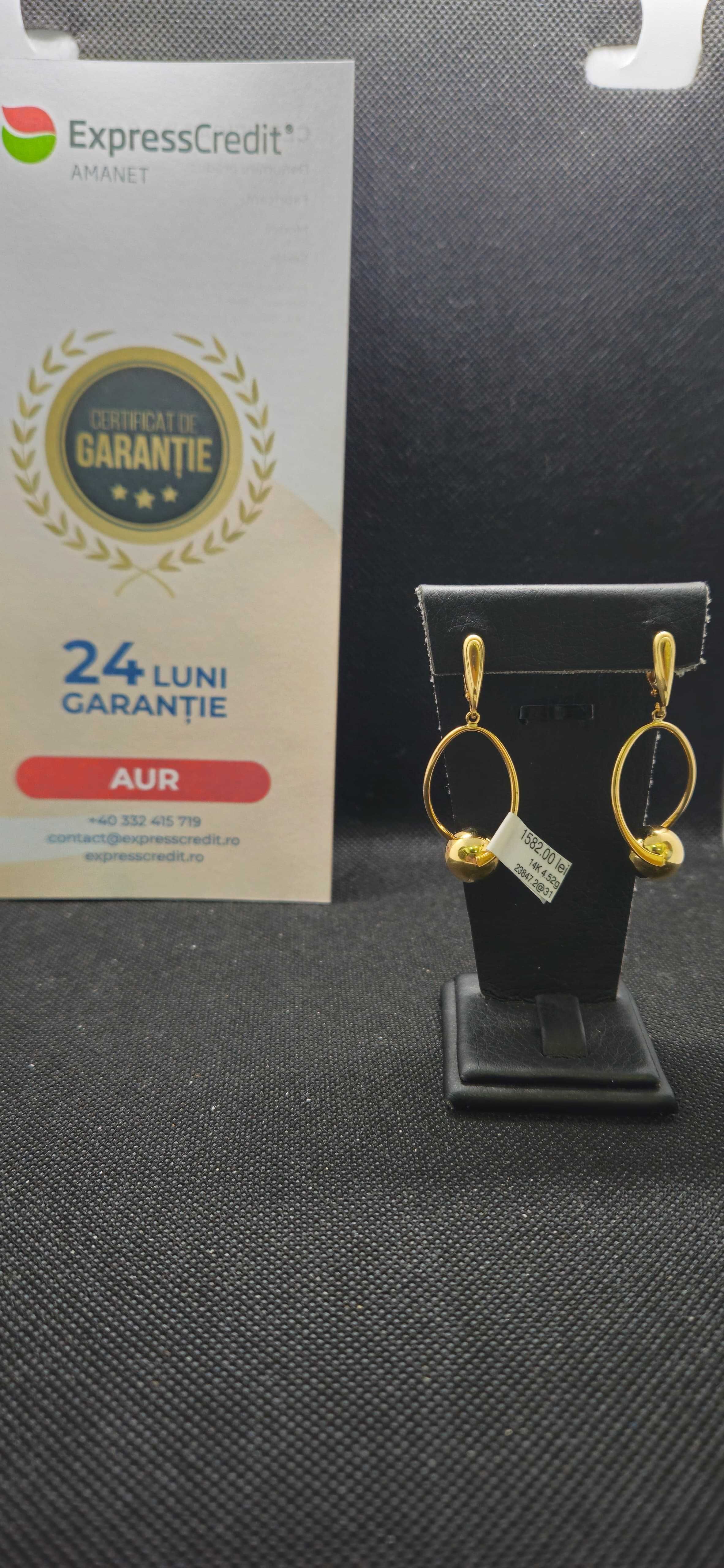 Cercei aur 14K 4.52g (AG31 Barboi b23847.2)
