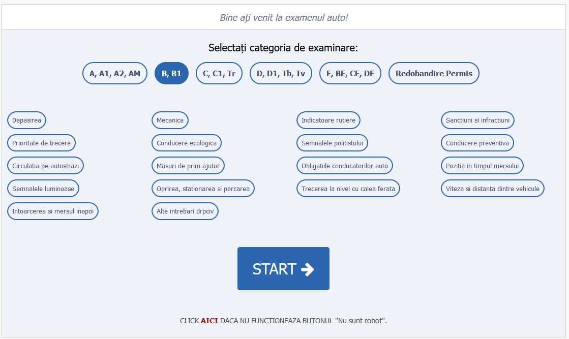 Vand 3 website-uri de chestionare auto DRPCIV