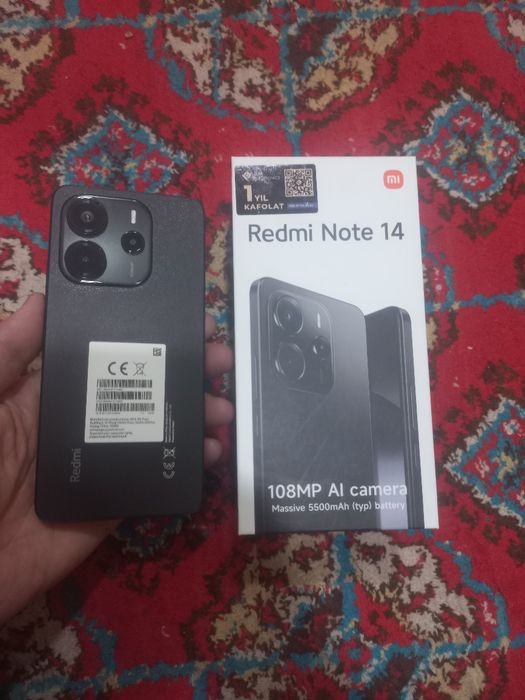 Redmi Note 14  6/128GB telni olinganiga 7 kun bòlgan yangi telefon