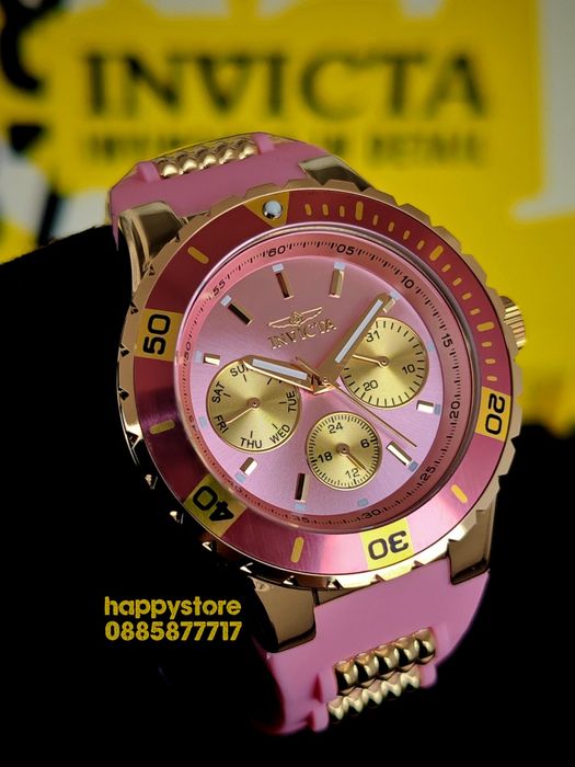 INVICTA Pink Lady 38 mm, Инвикта нов дамски часовник