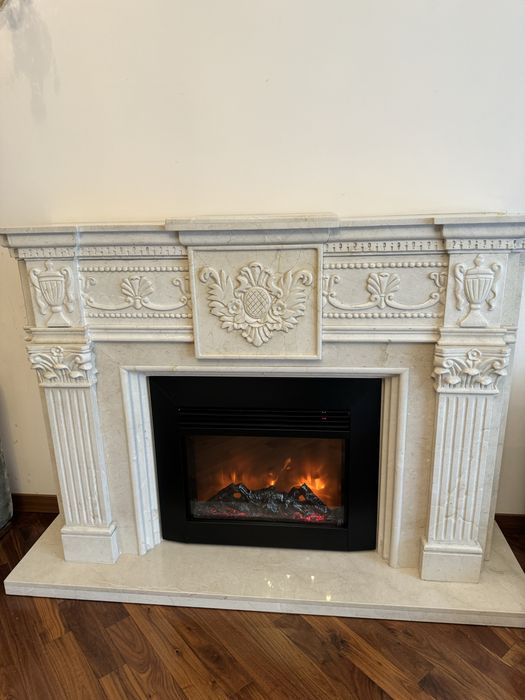 Камин мраморный электрический