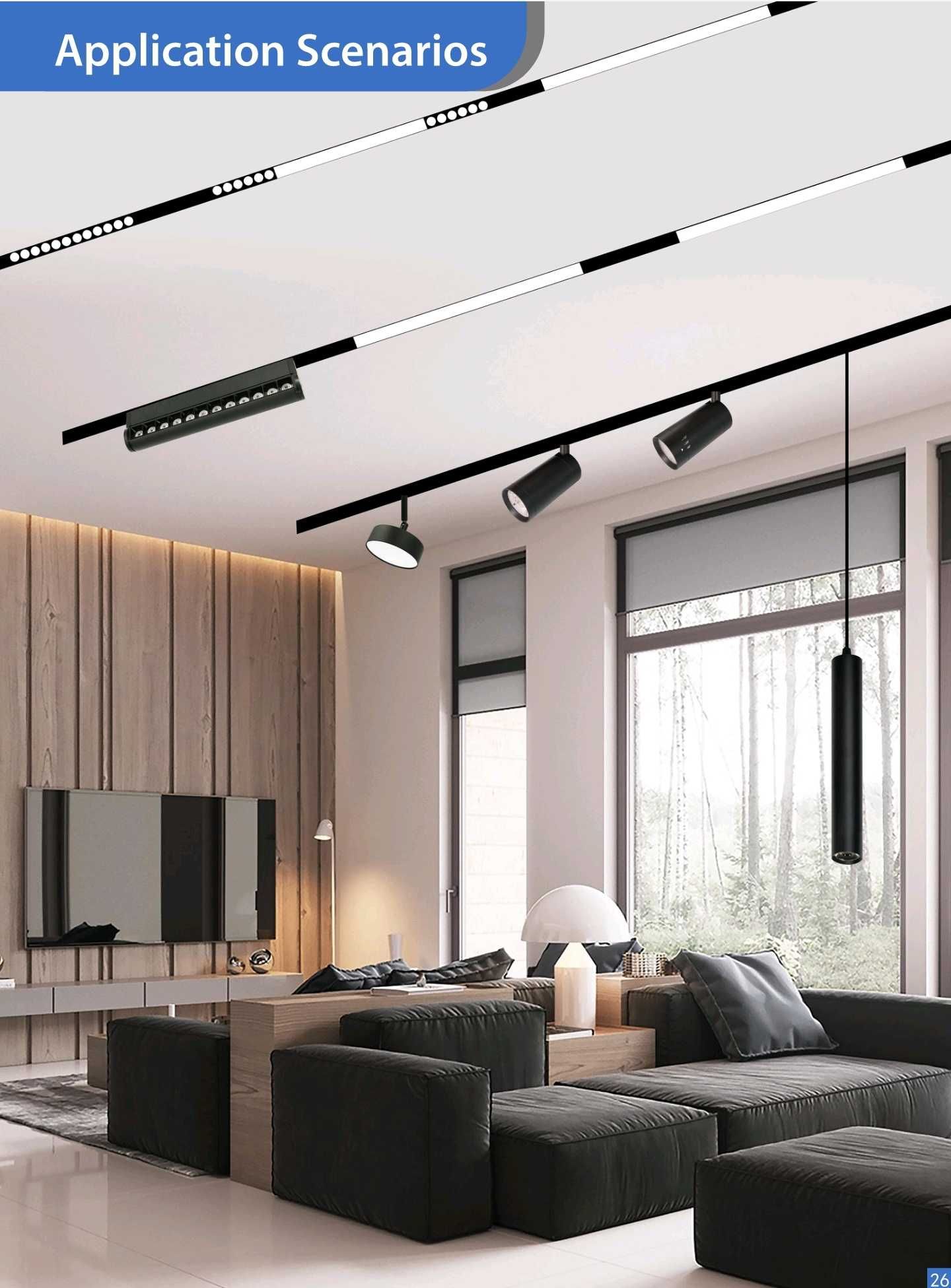 Магнитные трековые светильники умный дом smart home track lights