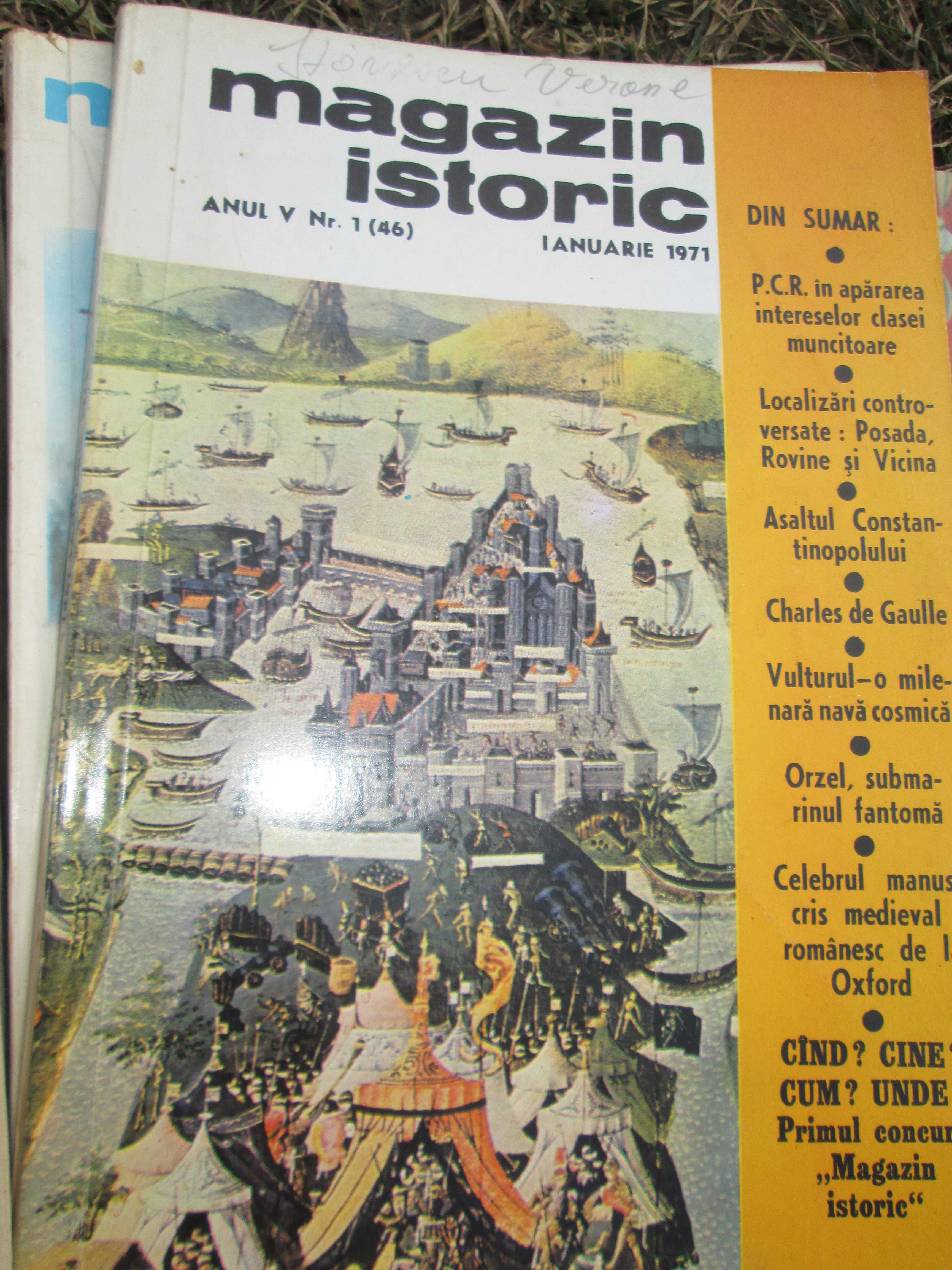 Colectie reviste Magazin Istoric din 1967,1968,1969,1970,1971,1974