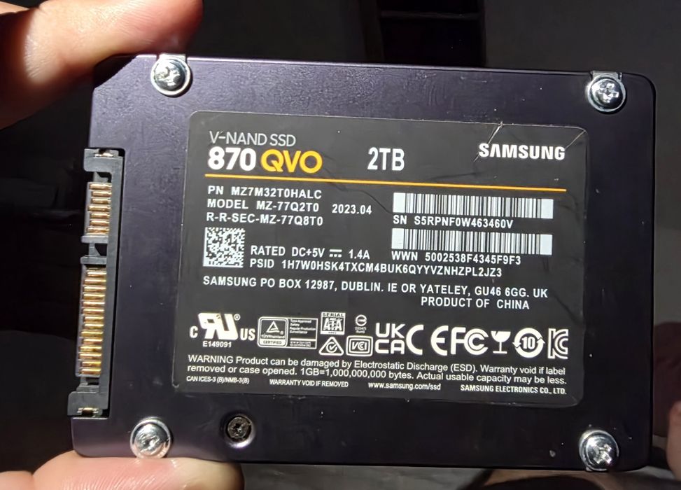SSD Samsung 870 EVO 2TB 2.5" SATA III