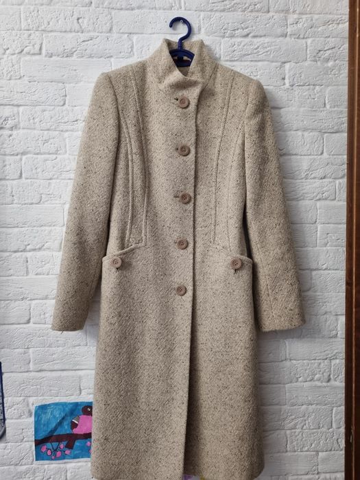 Пальто из натуральной овечьей шерсти