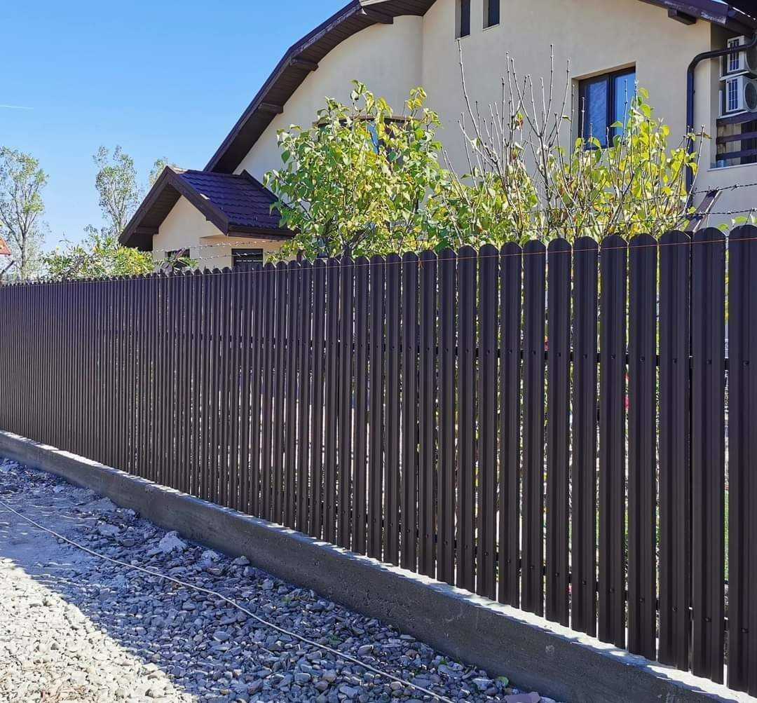Garduri din sipca metalica, panou stil jaluzele, tabla si alte modele