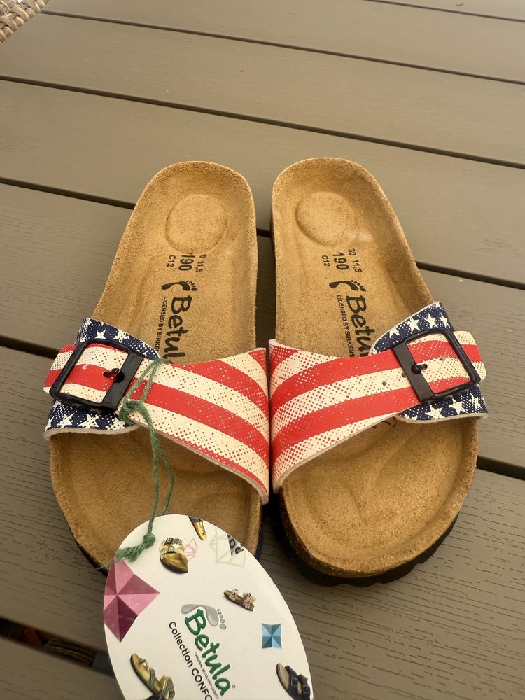 Birkenstock Betula чисто нови номер 30