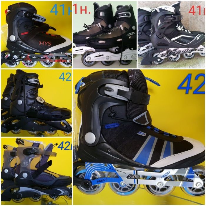 Ролери Rollerblade;Roces;K2;Fila;X-pulsе;HySkate;..от 34н.до 47н.