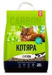 БОЛЬШОЙ ПАКЕТ Наполнитель "КОТЯРА", комкующийся 8,4 кг (20 л).