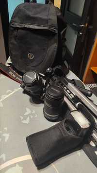 Canon EOS Rebel XSI + lentila 55-250 + blitz Speedlite 430EX II