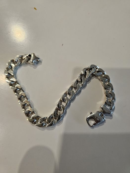 Сребърна гривна мъжка панцер