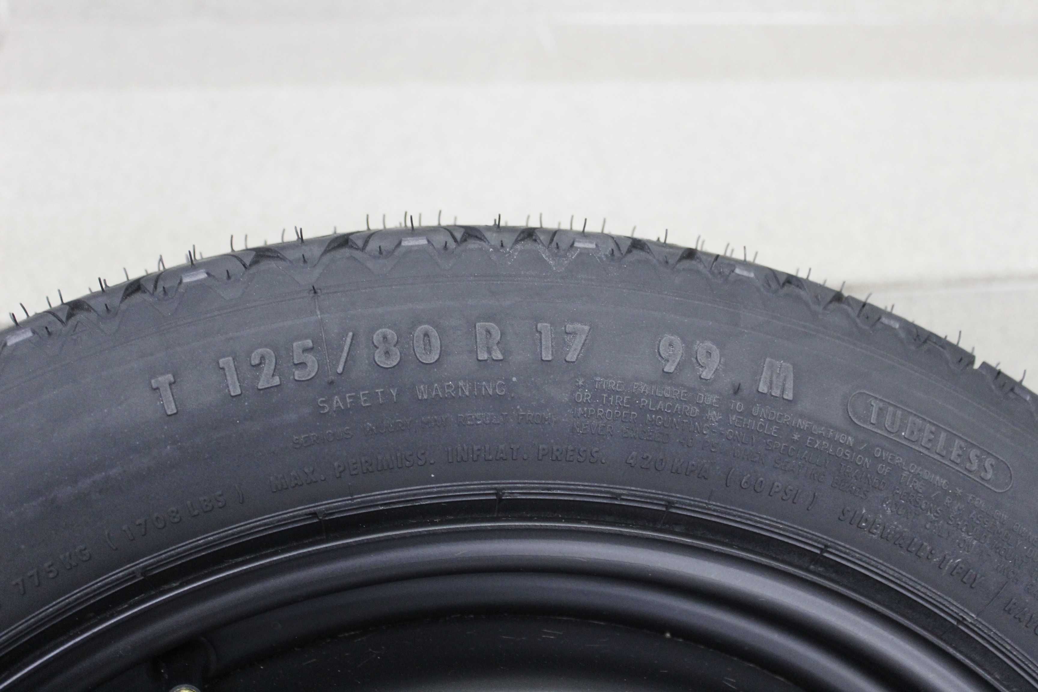 Резервна гума (патерица) 17" 5x120 BMW