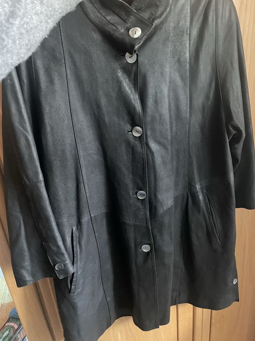 Палто естествена кожа. Винтидж модел размер m-l