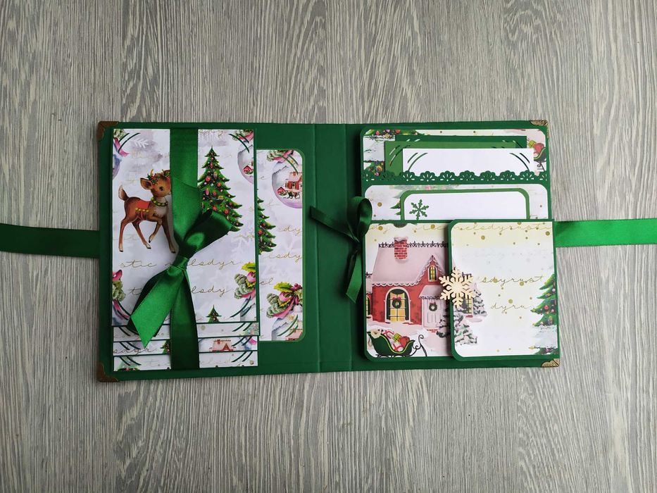 Коледен скрапбук албум "Моята Коледа", ръчна изработка /11.45-46