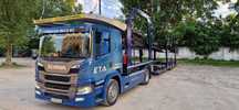 Scania P500 + remorca