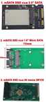 Адаптер от mSATA SSD към 2.5"SATA / 1.8" Micro SATA / 40 пинов ZIF/CE