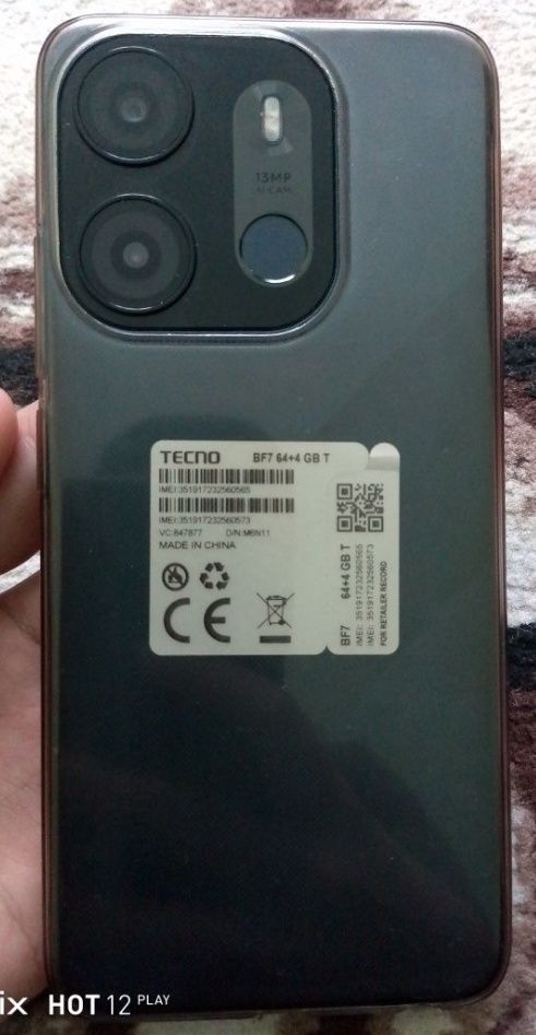 TECNO SPARK srochna sotiladi !!