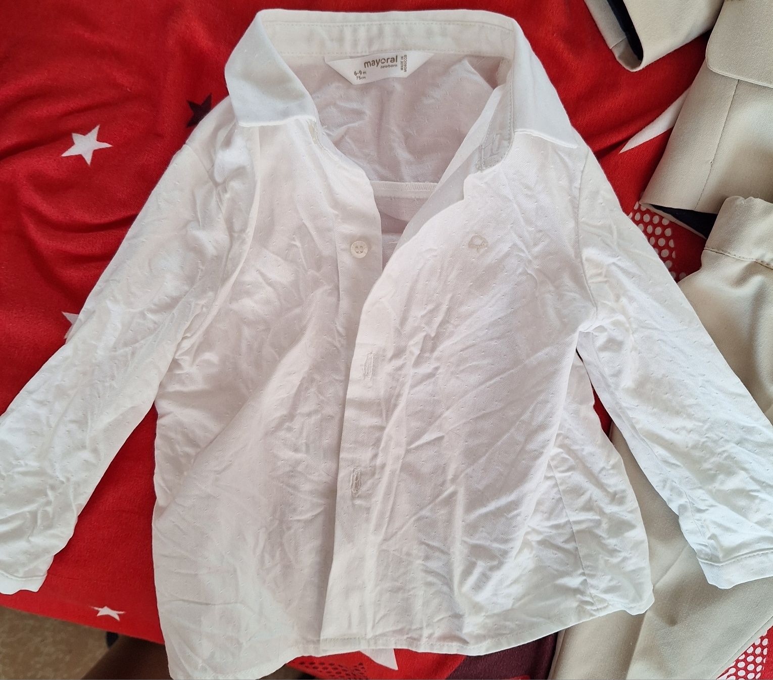 Costum de botez marimea 74 cm