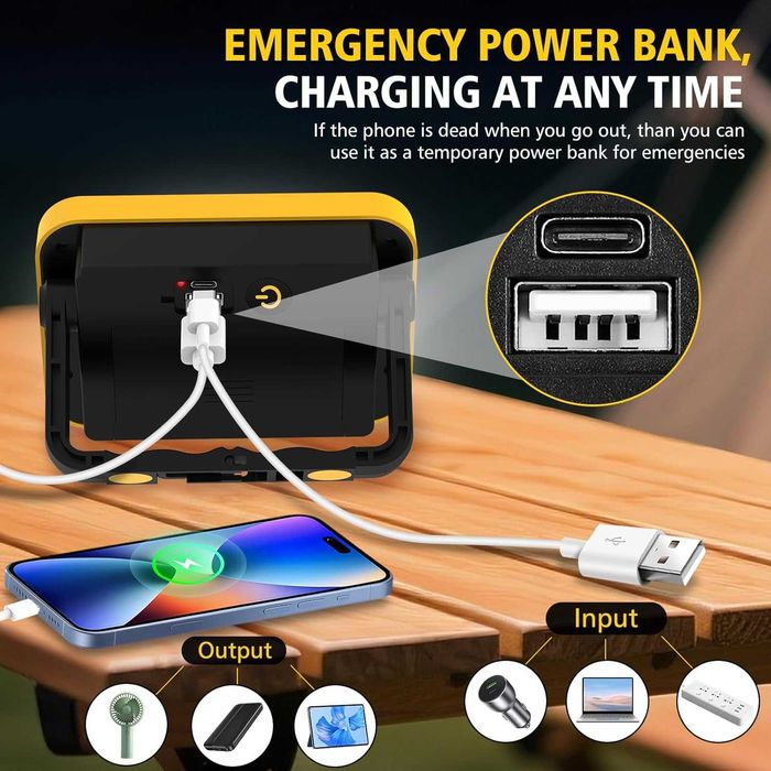 LED работна светлина, акумулаторни прожектори