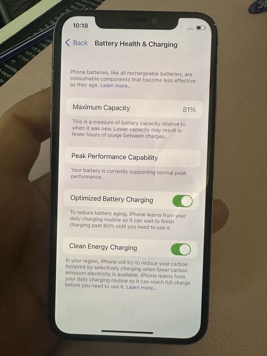 iPhone X 256GB impecabil functie perfecta baterie 81%