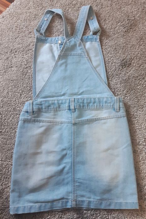 Salopeta blugi fete 8-9 ani/ 128-134 cm.