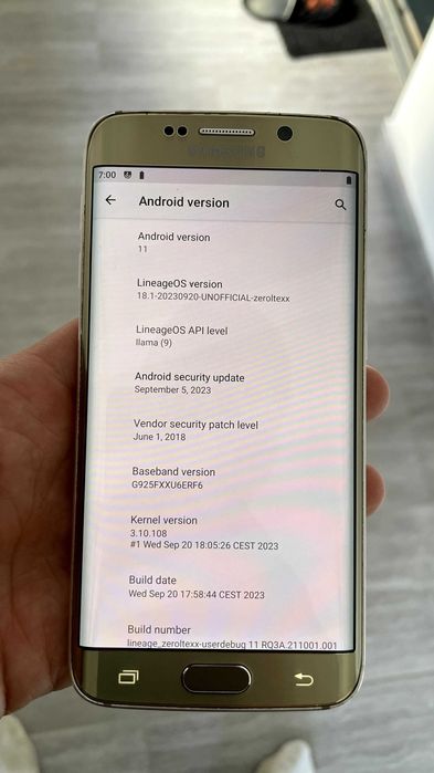 Samsung S6 Edge, LineageOS