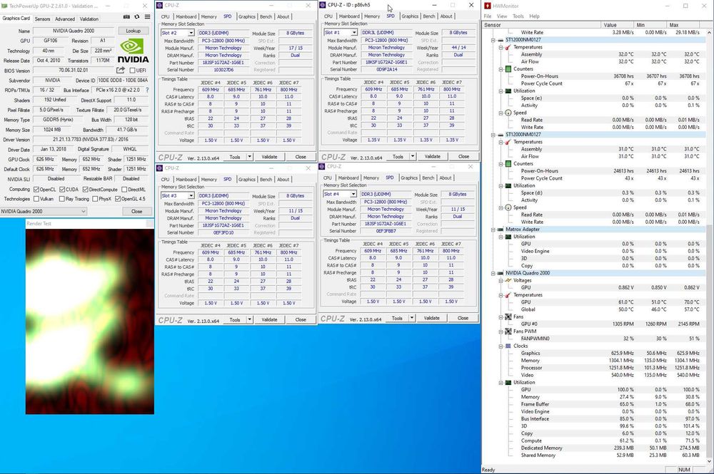 Dell PowerEdge II 1U IntelXeon E3 32GB ECCRAM Nvidia Quadro 128GB+24TB