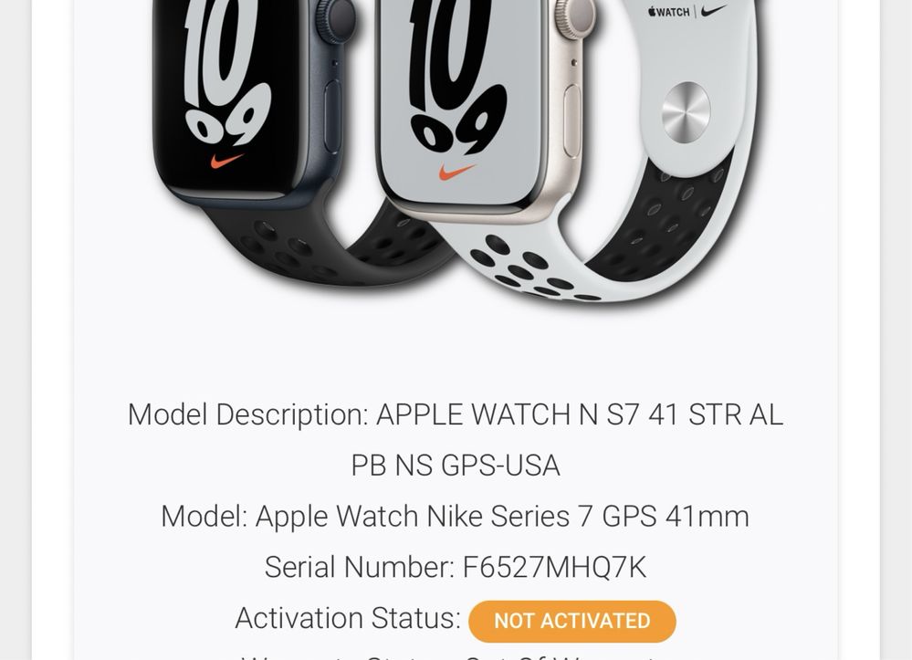 Apple watch 7 Nike 41 mm Nou!