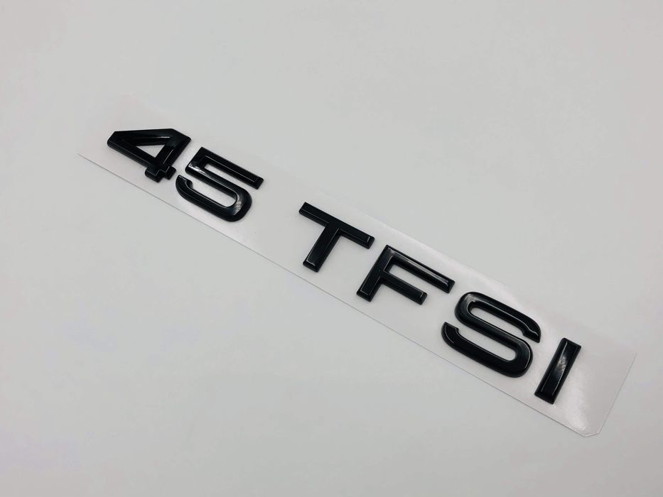 Emblema Audi 45 TFSI spate negru