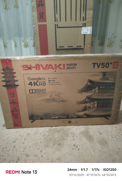 Televizor Shivaki 50 dyumli sotiladi